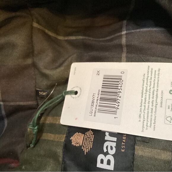 BARBOUR MILLFIRE QUILTED BLUE NEW SIZE 2X 1195 - Picture 8 of 10